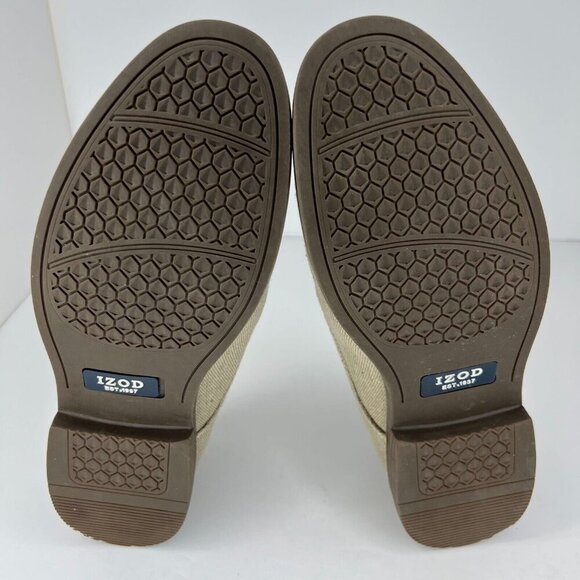 Izod Mens 016-0484 Oxford Smokey Beige Memory Foam Oxford Size 9.5M Dress Shoes main image 4